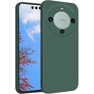 Husa de Protectie, Flippy, pentru Huawei Mate 60 Pro, Liquid Silicone, cu Microfibra pe Interior, Protectie Antisoc, Compatibil Incarcare Wireless, Verde - Img 1