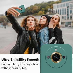 Husa de Protectie, Flippy, pentru Realme 11 Pro Plus, Liquid Silicone, cu Microfibra pe Interior, Protectie Antisoc, Compatibil Incarcare Wireless, Verde - Img 6