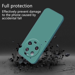 Husa de Protectie, Flippy, pentru Xiaomi 14 Ultra, Liquid Silicone, cu Microfibra pe Interior, Protectie Antisoc, Compatibil Incarcare Wireless, Verde - Img 4
