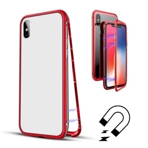 Husa de protectie Magnetic 360 pentru Apple iPhone XS Max, Rosu - Img 4