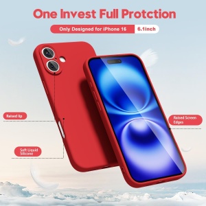 Husa de Protectie Matte TPU, Flippy, pentru Apple iPhone 16 Plus, Protectie Camera, Antisoc, Antizgariere, Antialunecare, Acoperire Completa, Rosu - Img 5