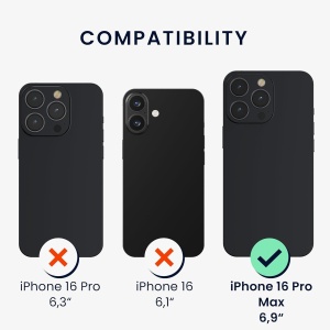 Husa de Protectie Matte TPU, Flippy, pentru Apple iPhone 16 Pro Max, Protectie Camera, Antisoc, Antizgariere, Antialunecare, Acoperire Completa, Negru - Img 6