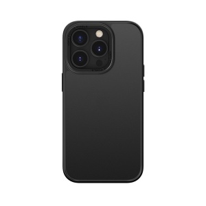 Husa de protectie pentru iPhone 14 Pro Max, cu suport metalic pentru camera, Bracket Series, Flippy, Protectie Antisoc, PC mat, silicon moale pe margini, Negru - Img 2