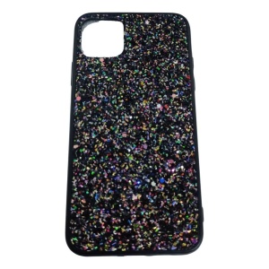 Husa de protectie pentru pentru Apple iPhone 11 Pro Max Sparkling Glitter TPU Negru - Img 2