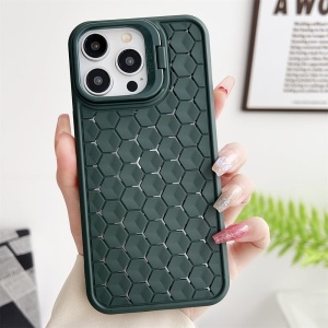 Husa de Protectie TPU, Flippy, pentru Apple iPhone 14 Pro, 3D Cube, cu Inel, Protectie Camera, Antisoc, Antizgariere, Antialunecare, Acoperire Completa, Verde - Img 8