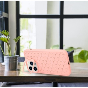 Husa de Protectie TPU, Flippy, pentru Apple iPhone 15 Plus, 3D Cube, cu Inel, Protectie Camera, Antisoc, Antizgariere, Antialunecare, Acoperire Completa, Roz - Img 6