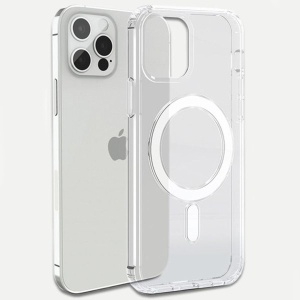 Husa MagSafe Silicone pentru iPhone 14, Flippy, Transparenta - Img 3