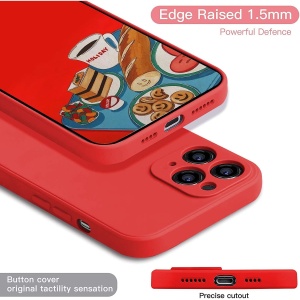 Husa protectie compatibila cu Apple iPhone 11 Pro Liquid Silicone Case Rosu - Img 12