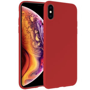 Husa protectie compatibila cu Apple iPhone X/XS Liquid Silicone Case Rosu - Img 8