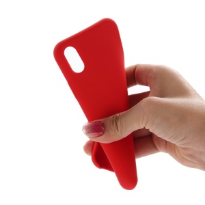 Husa protectie compatibila cu Apple iPhone XR Liquid Silicone Case Rosu - Img 6