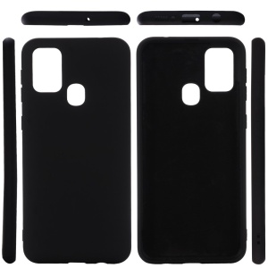 Husa protectie compatibila cu Samsung Galaxy A21S Liquid Silicone Case Negru - Img 2