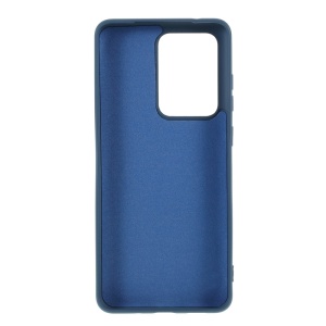 Husa protectie compatibila cu Samsung S20 Ultra Liquid Silicone Case Albastru inchis - Img 3