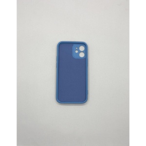 Husa protectie Flippy compatibila cu Apple iPhone 12 Mini Liquid Silicone Ring cu suport rotativ Albastru - Img 6