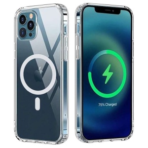 Husa protectie Flippy compatibila cu Apple iPhone 12 Pro Max Mag Safe Silicone Transparent - Img 1