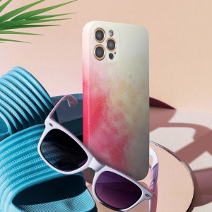 Husa protectie Flippy compatibila cu Apple iPhone 12 Pro Tpu Ombre, Roz/Galben - Img 15