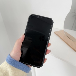 Husa protectie Flippy compatibila cu Apple iPhone 13 Mini Defender Model 5 cu suport prindere inel,Negru - Img 3