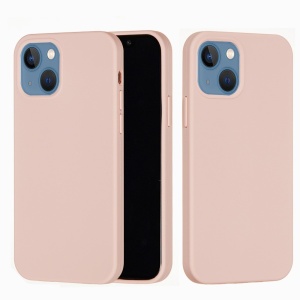 Husa protectie Flippy compatibila cu Apple iPhone 13 Mini Liquid Silicone Roz - Img 2
