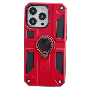 Husa protectie Flippy compatibila cu Apple iPhone 13 Pro Defender Model 5 cu suport prindere inel,Rosu - Img 1