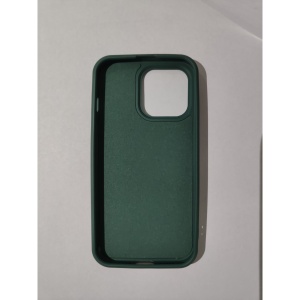 Husa protectie Flippy compatibila cu Apple iPhone 13 Pro Liquid Silicone Ring cu suport rotativ Verde - Img 4