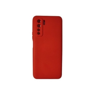 Husa protectie Flippy compatibila cu Huawei P40 Lite 5G Liquid Silicone Case Rosu - Img 1