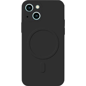 Husa protectie Flippy compatibila cu iPhone 14 Pro Max, Liquid MagSafe, ring-shaped, magnetica, Negru - Img 1