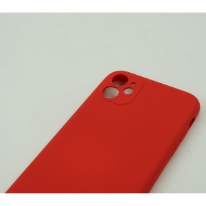 Husa protectie Flippy compatibila cu Samsung Galaxy A02S Liquid Silicone Case Rosu - Img 4