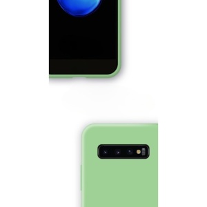 Husa protectie Flippy compatibila cu Samsung Galaxy S10 E Liquid Silicone Case Verde inchis - Img 6