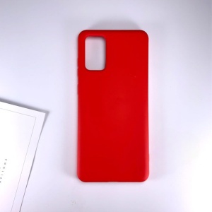 Husa protectie Flippy compatibila cu Samsung Galaxy S21 Ultra Liquid Silicone Case Rosu - Img 3