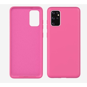 Husa protectie Flippy compatibila cu Samsung Galaxy S21 Ultra Liquid Silicone Case, Fuchsia - Img 3