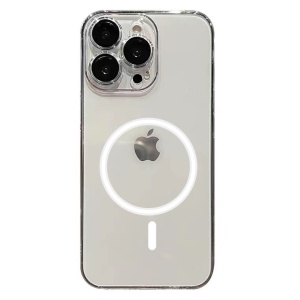 Husa protectie Flippy pentru Apple iPhone 12 Pro Max, MagSafe Silicone, Protectie si folie camera inclusa, protectie camera, Transparent - Img 1