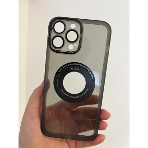 Husa protectie Flippy pentru Apple iPhone 13 Pro Max decupaj logo, magnetica, Protectie Camera, Negru - Img 4