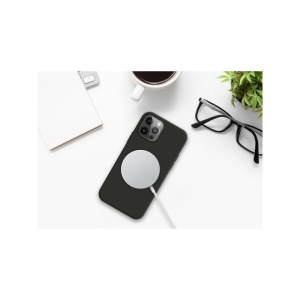 Husa protectie Flippy pentru iPhone 14 Mag Safe, 2 in 1 incarcare si magnet, Soft silicone, Verde - Img 2