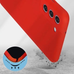 Husa protectie Flippy pentru Samsung S21 FE Liquid Silicone Rosu - Img 9