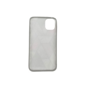 Husa protectie pentru Apple iPhone 11 Pro Soft IMD TPU Marble Geometric Alb - Img 2