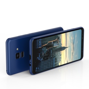 Husa Samsung Galaxy A8 2018 Luxury Case Albastru - Img 2