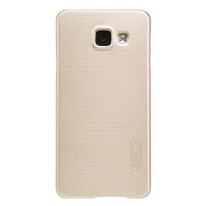 Husa Samsung Galaxy J3 2016 Nillkin Frosted Shield Auriu + Folie de protectie - Img 2