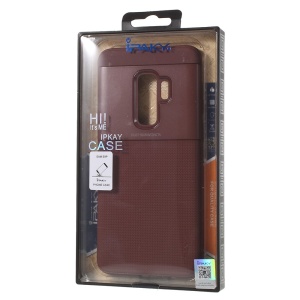 Husa Samsung Galaxy S9 Plus Ipaky Elegant Grid Design TPU Hybrid Maro - Img 2
