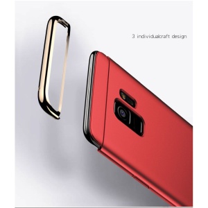 Husa Samsung Galaxy S9 Plus Luxury Plating 3 in 1 Rosu - Img 2