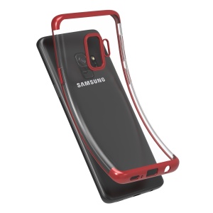 Husa Samsung Galaxy S9 Transparent cu Margini Rosii - Img 3