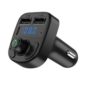 Incarcator Auto cu MP3 Player, Flippy, Bluetooth 5.0, 5V, 2 x USB, Type C, Negru - Img 2