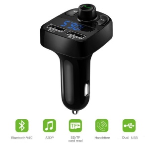 Incarcator Auto cu MP3 Player, Flippy, Bluetooth 5.0, 5V, 2 x USB, Type C, Negru - Img 12
