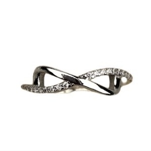 Inel Argint 925, Infinit Mare cu Zirconiu M 58 - Img 3