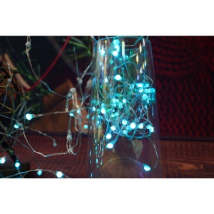 Instalatie Craciun, 10 metri, 100 LED-uri, telecomanda 32 de functii, multicolor RBG, fir cupru, USB, interior, Flippy - Img 4