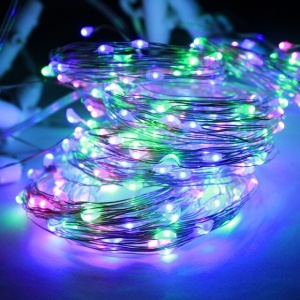 Instalatie Craciun, 10 metri, 100 LED-uri, USB, Telecomanda cu 8 functii, Multicolor, Flippy - Img 5