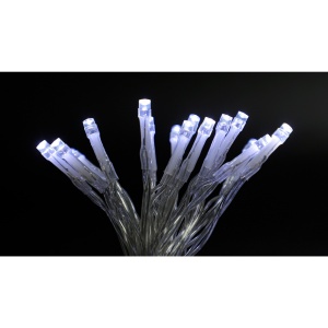 Instalatie de Craciun cu Baterii Tip Liniar, 2 jocuri de lumini, Fir Transparent 3 m 30 LED -uri, Alb Rece - Img 9