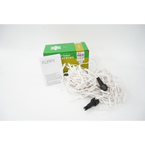 Instalatie de Craciun Flippy® Tip Franjuri cu Flash, Sectiune 5 m, 143 LED-uri, Interconectabila, Fir Alb, Alb Rece - Img 2