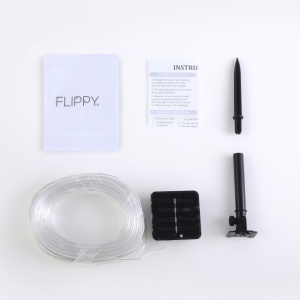 Instalatie luminoasa de Craciun tip furtun luminos, 100 LED-uri, 12 metri lungime, 8 programe, 2 metri prelungitor, sarma din cupru, incarcare solara, alb rece, Flippy - Img 10