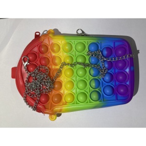 Jucarie antistres din silicon, Flippy, Geanta Pop It, Milkshake, Model 3, Multicolor - Img 2