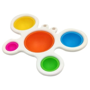 Jucarie Antistres Flippy - Fidget Toy, Simple Dimple, Crab, Multicolor - Img 4