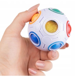 Jucarie interactiva antistres minge, multicolor, + 3 ani - Img 4
